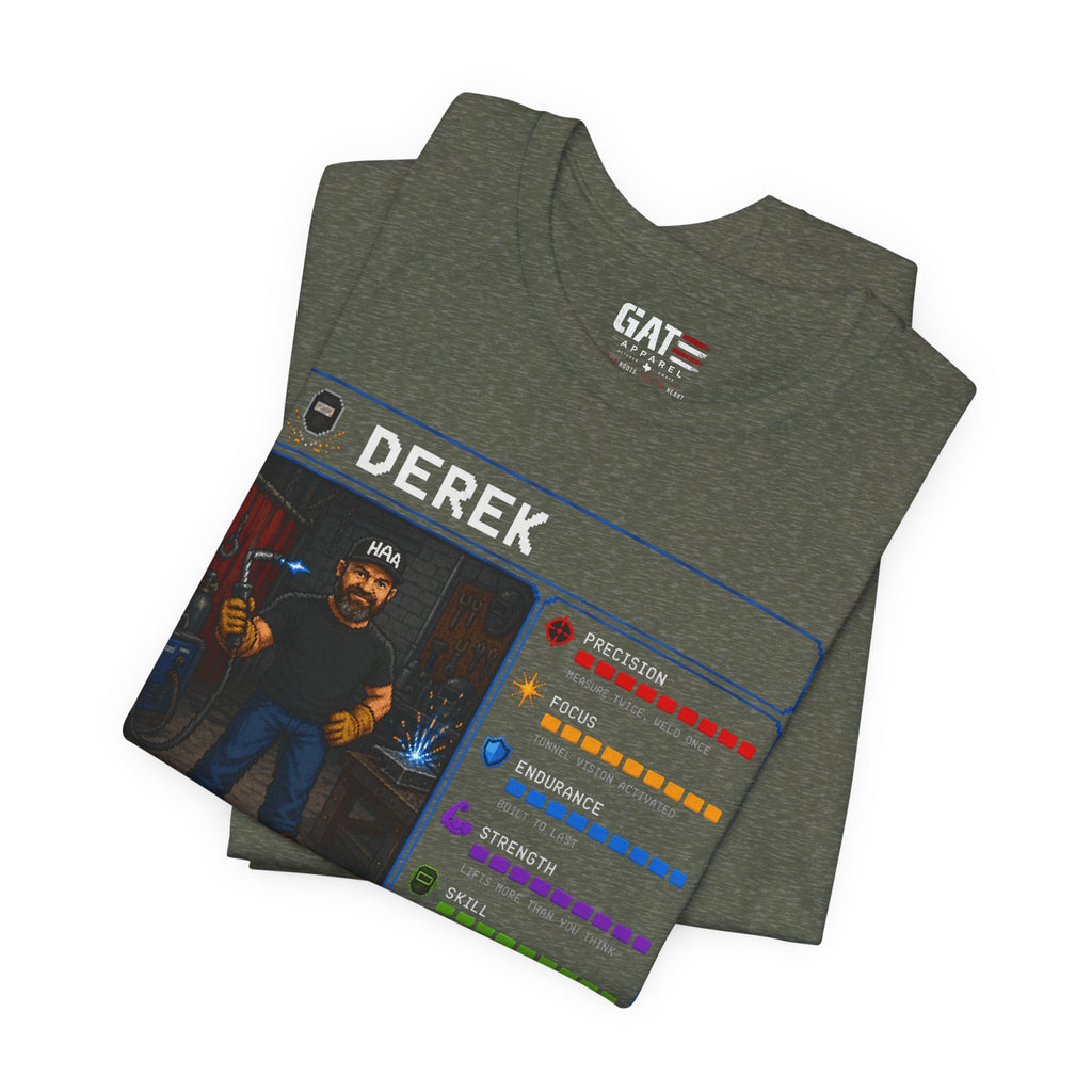 Custom Welder RPG Character Shirt| Personalized Welding Gift