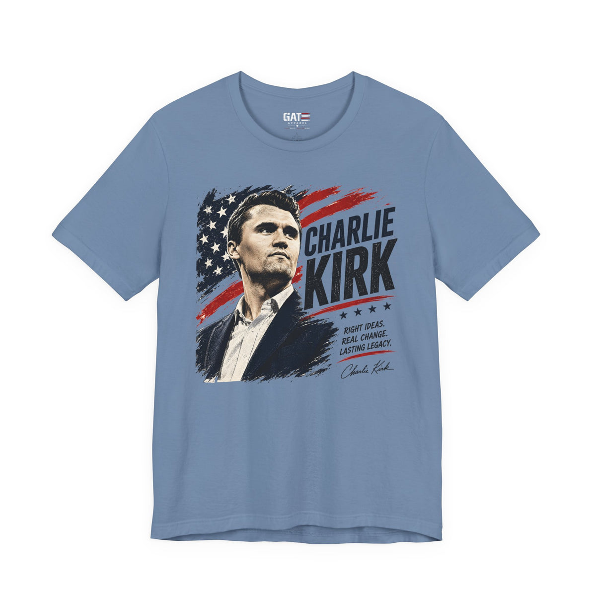 Charlie Kirk Patriotic Shirt | Conservative American Flag Tee