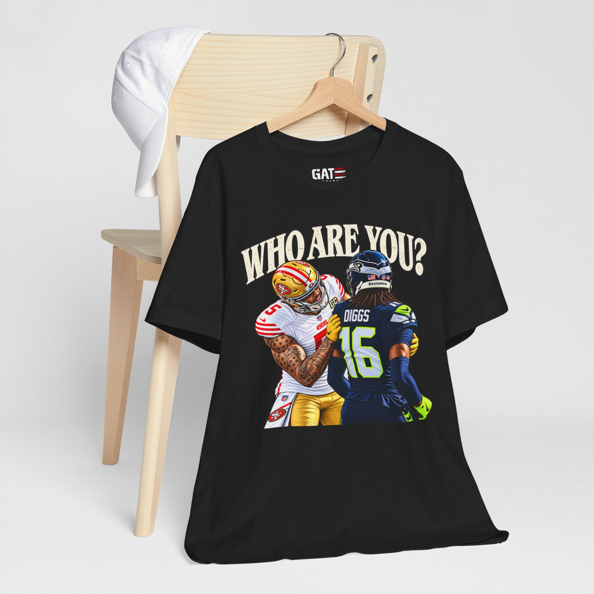 San Francisco 49ers Mike Evans Who Are You? Football T-Shirt