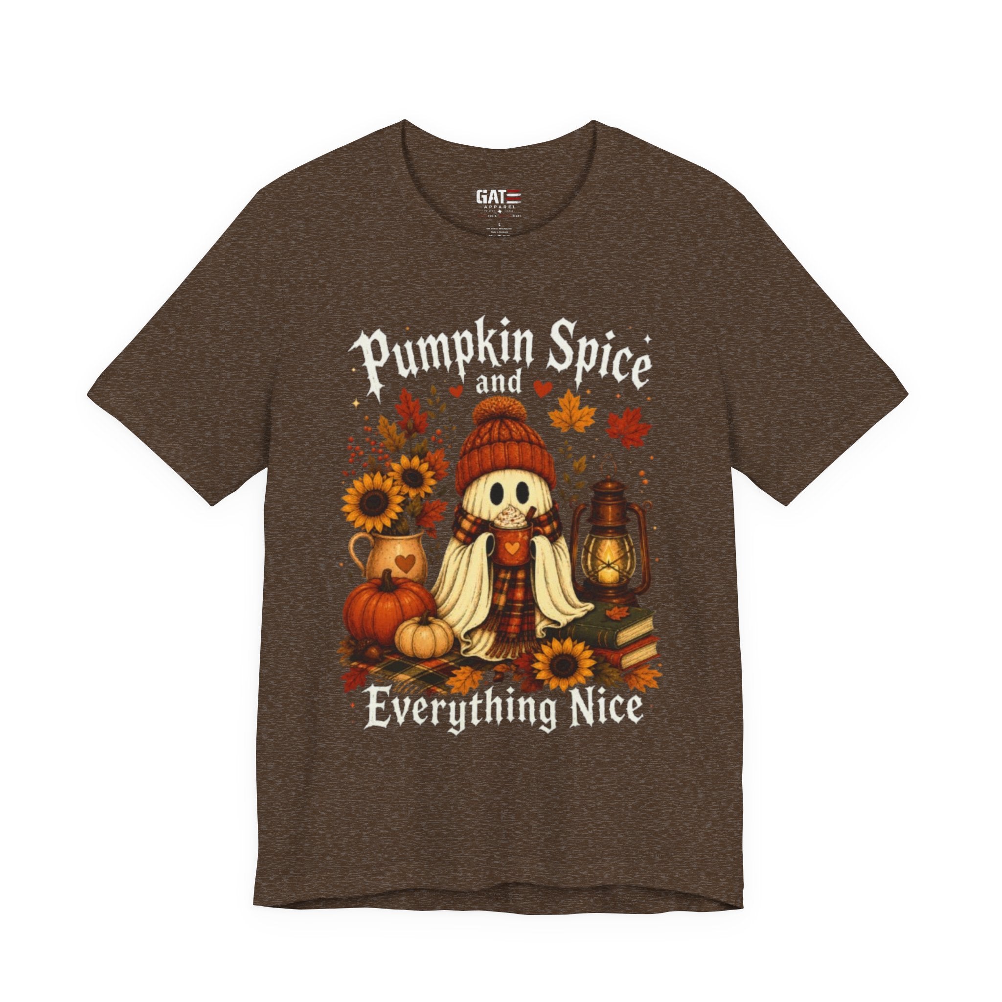 Pumpkin Spice Everything Nice Tee — Fall Scarecrow & Pumpkins Autumn Graphic Shirt
