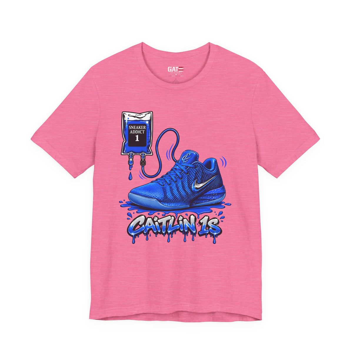 Caitlin Clark Caitlin 1s Addict Blue Sneaker Shirt