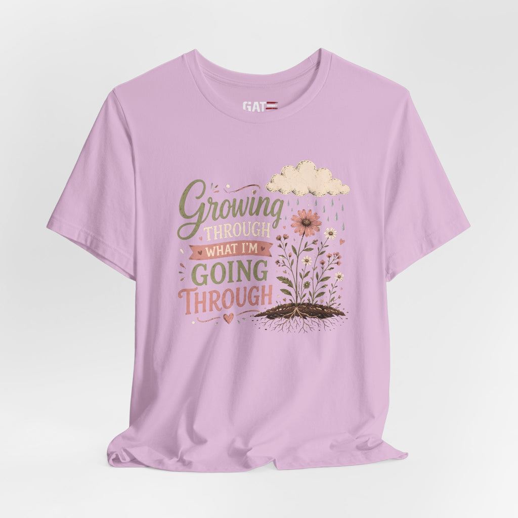 Motivational Christian Shirt for Women, Inspirational Growth Graphic Tee, Faith Encouragement Shirt, Floral Positive Mindset Gift