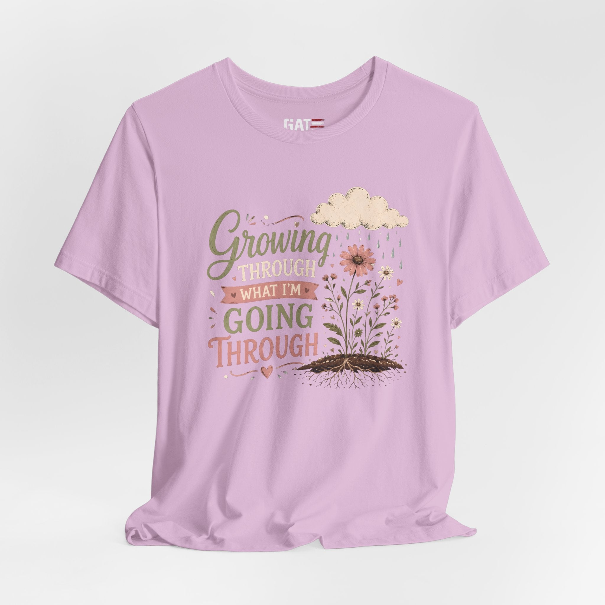 Motivational Christian Shirt for Women, Inspirational Growth Graphic Tee, Faith Encouragement Shirt, Floral Positive Mindset Gift