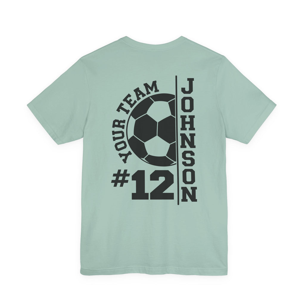 Soccer Mom Tee — Personalized Back Number & Name Soccer Shirt