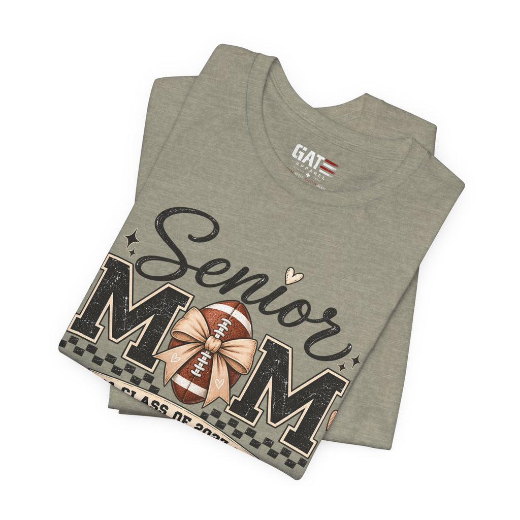 Senior Football Mom Shirt Class of 2027 Final Quarter Game Day T-Shirt