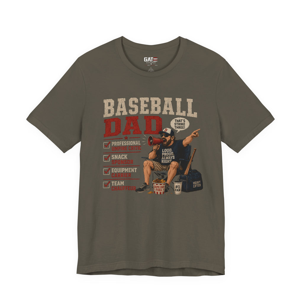 Baseball Dad Shirt, Funny Baseball Dad Gift, Travel Ball Dad Tee, Baseball Parent Shirt, Coach Dad Shirt, Game Day Dad Shirt