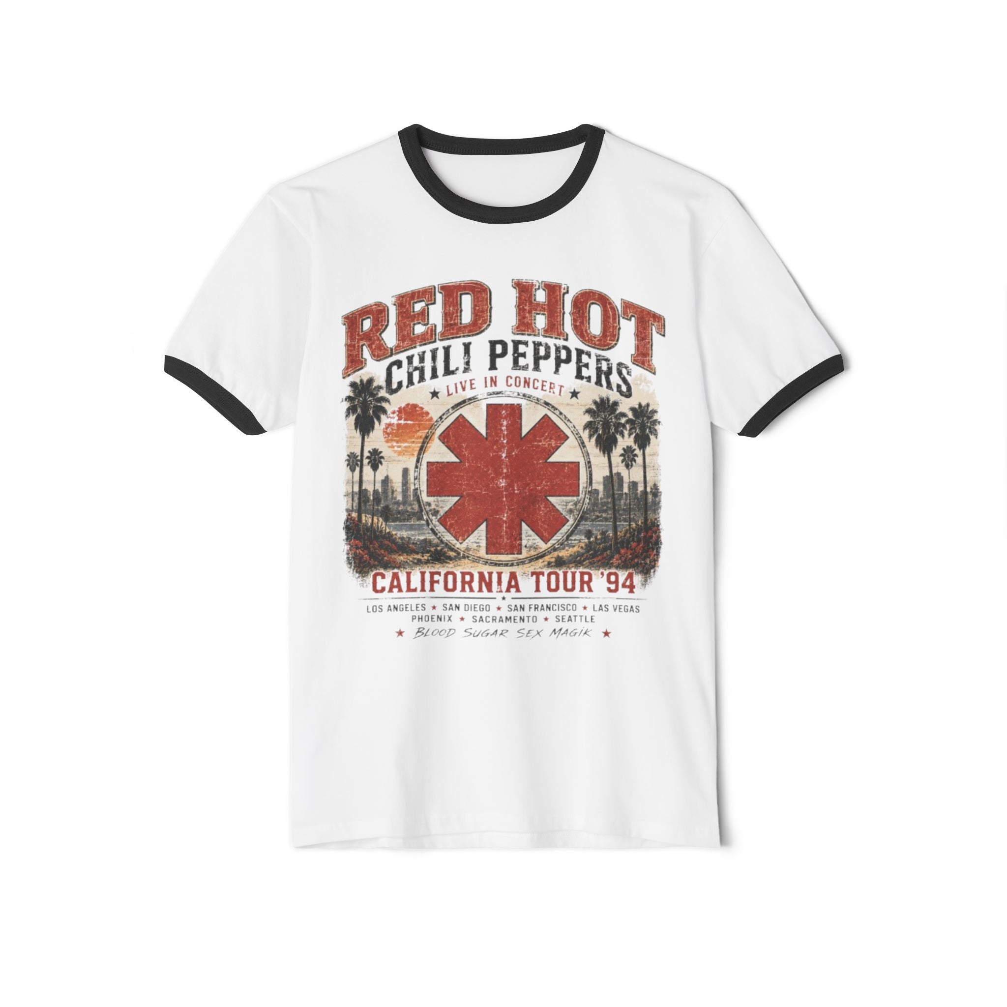 Red Hot Chili Peppers California Tour '94 Ringer T-Shirt