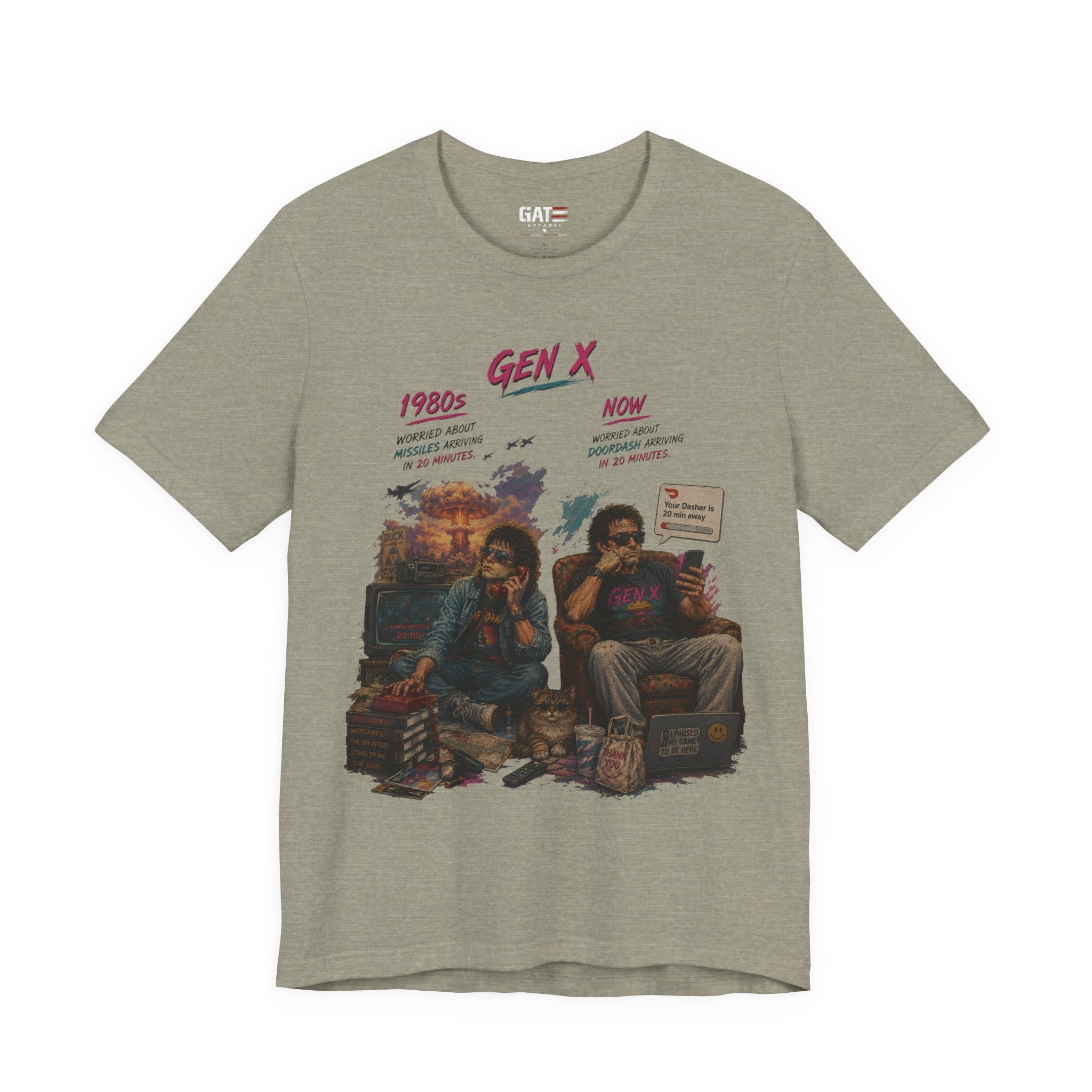 Gen X Retro Movie Night T-Shirt — Vintage 80s Pop Culture Tee