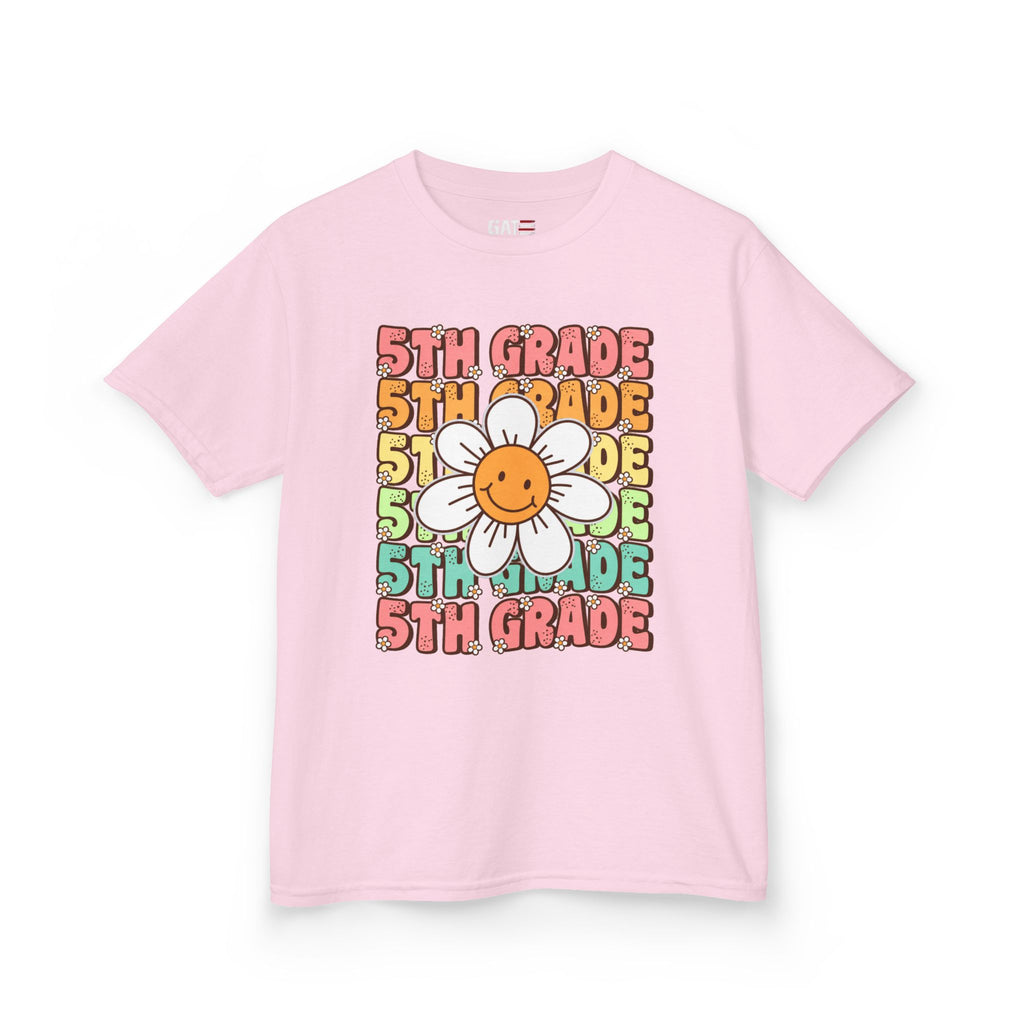 Custom Grade Level Shirt for Kids – Retro Daisy Back to School Tee