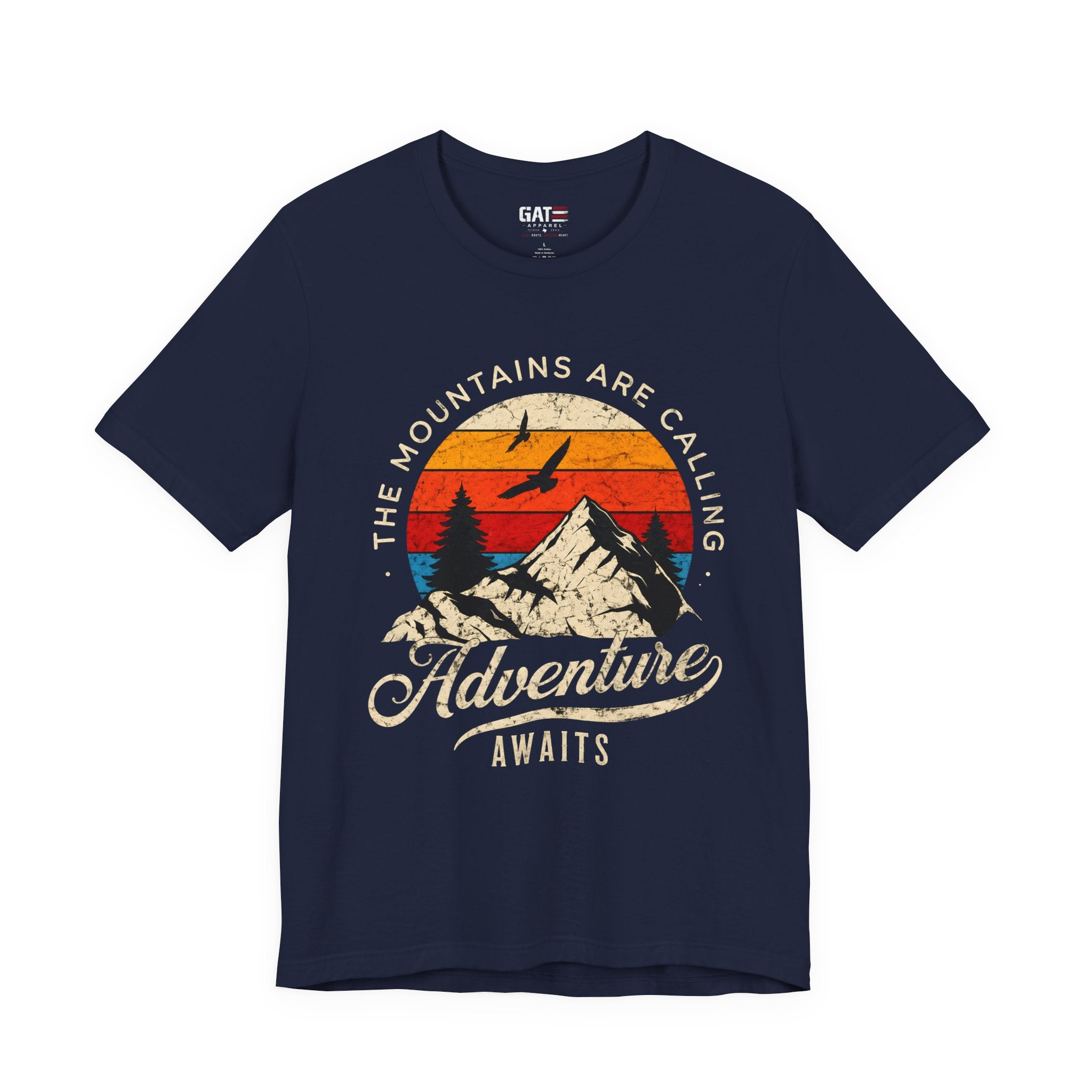Mountain Adventure Shirt, The Mountains Are Calling Adventure Awaits Tee, Vintage Hiking T Shirt, Camping Shirt, Outdoor Lover Gift, Nature