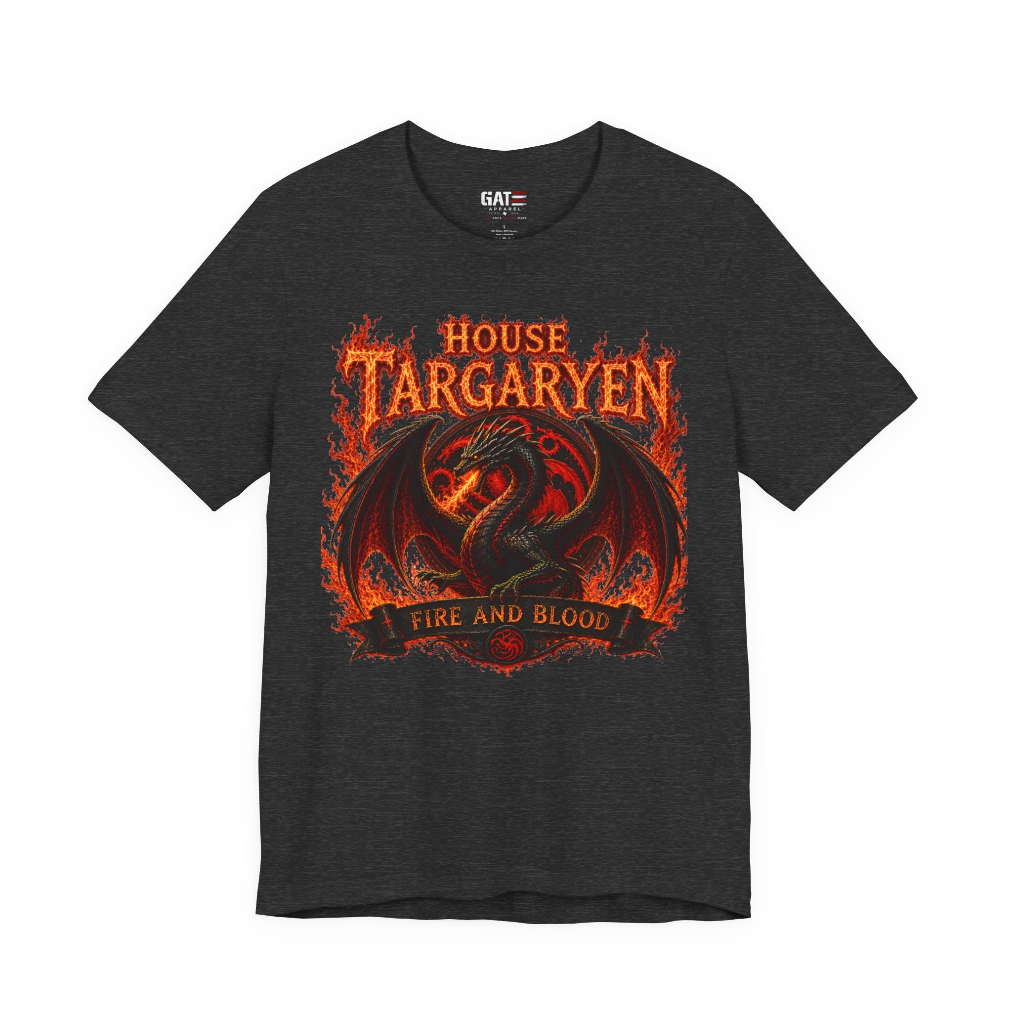 Targaryen Dragon Tee — "House Targaryen: Fire and Blood" Graphic T-Shirt