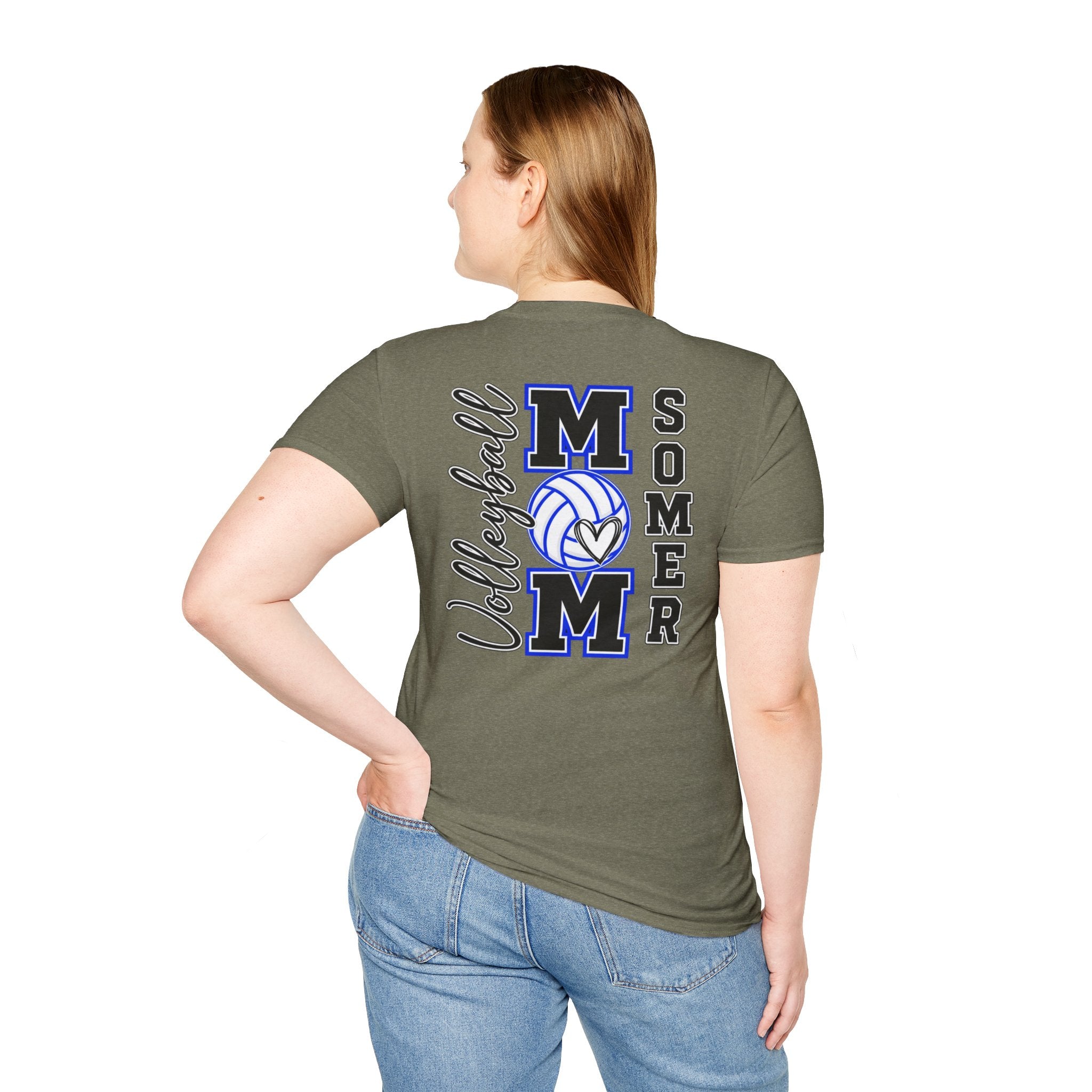 Volleyball Mom T‑Shirt – Custom Name