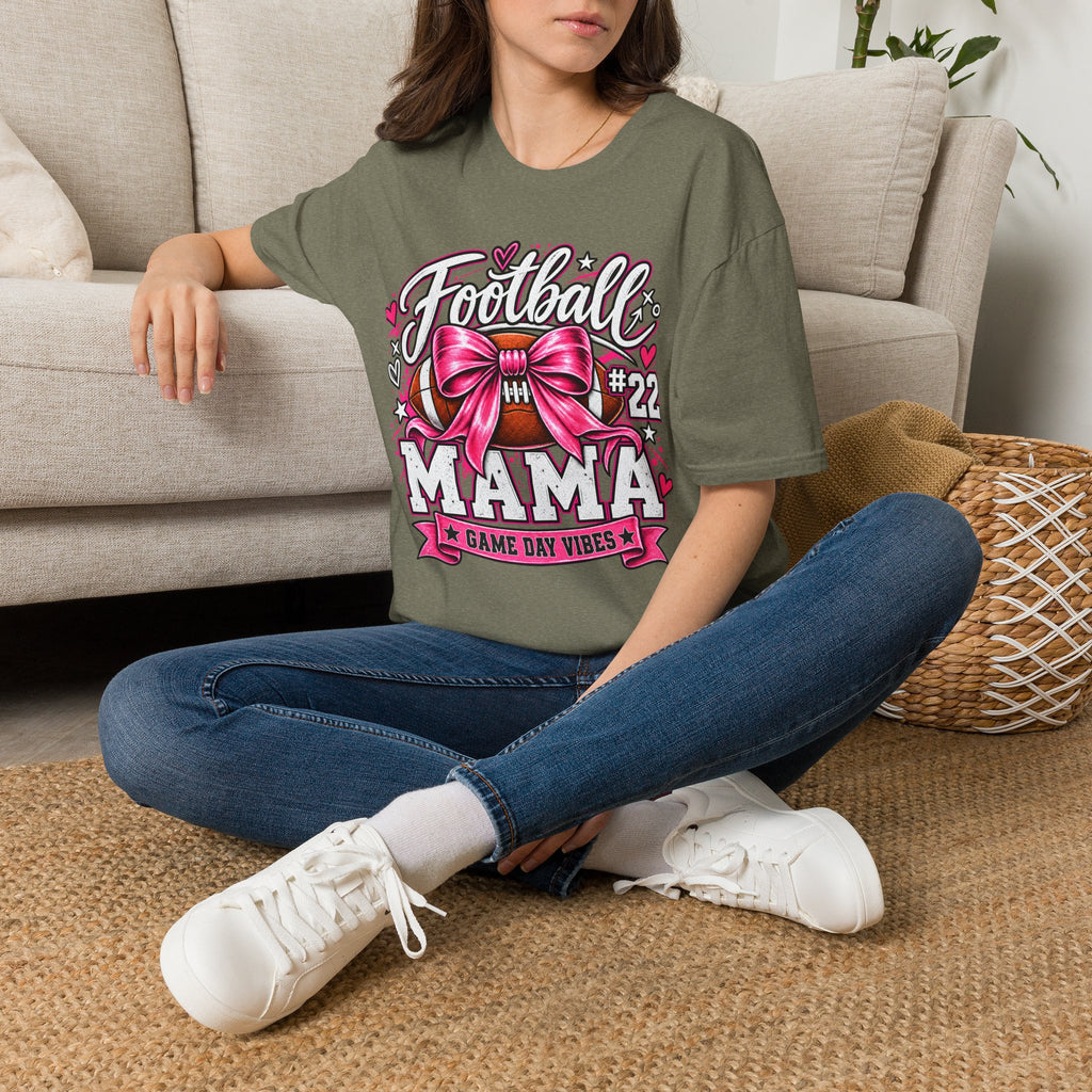 Personalized Football Mom Player Shirt | Custom Name & Number