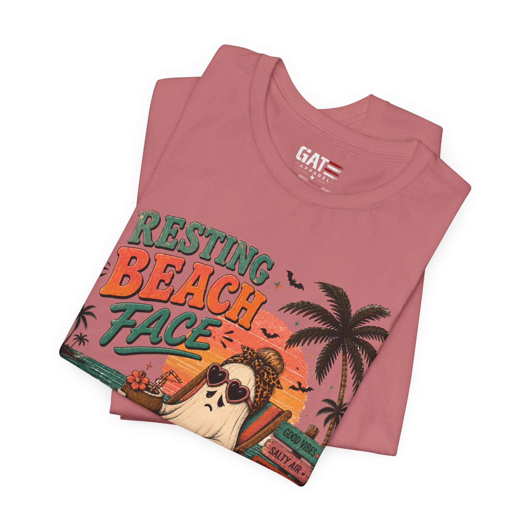 Summerween Shirt, Spooky Beach Shirt, Ghost Beach Tee, Halloween Beach Shirt, Coastal Halloween Tee, Tropical Ghost Shirt
