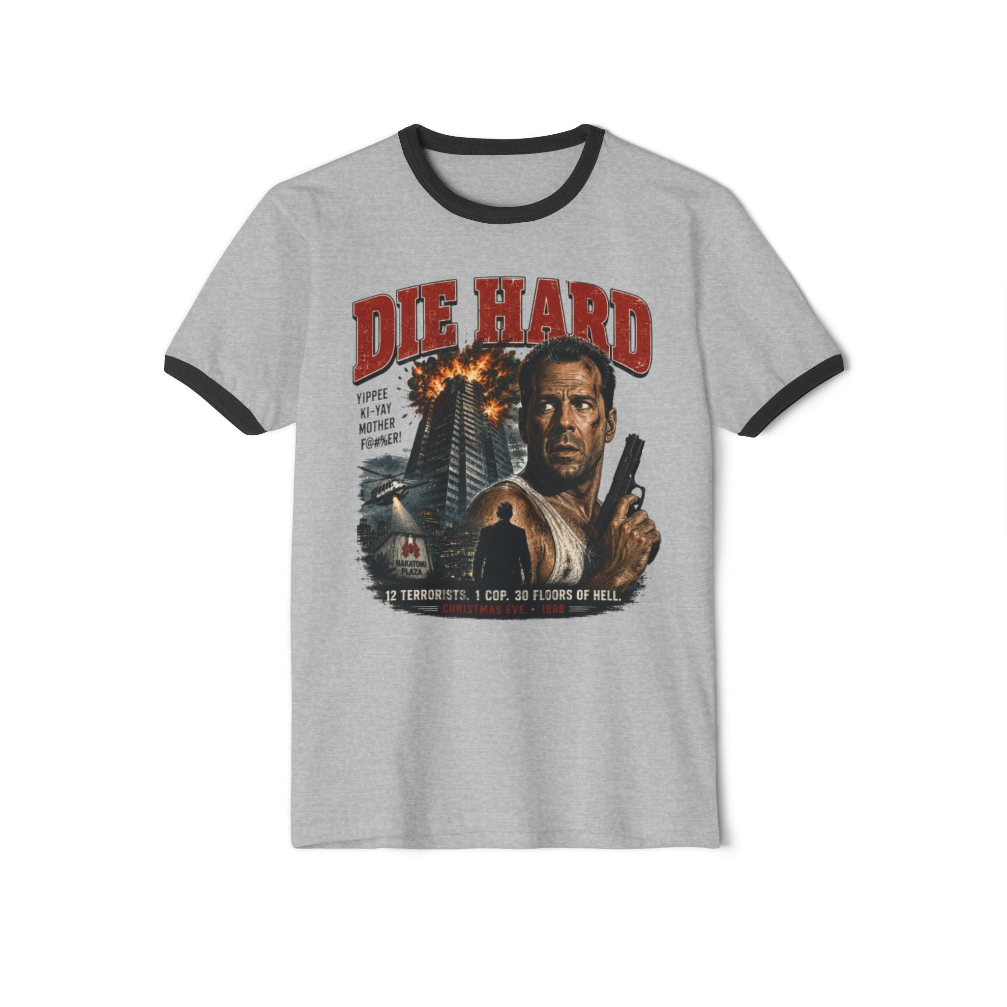 Die Hard Movie Ringer T-Shirt