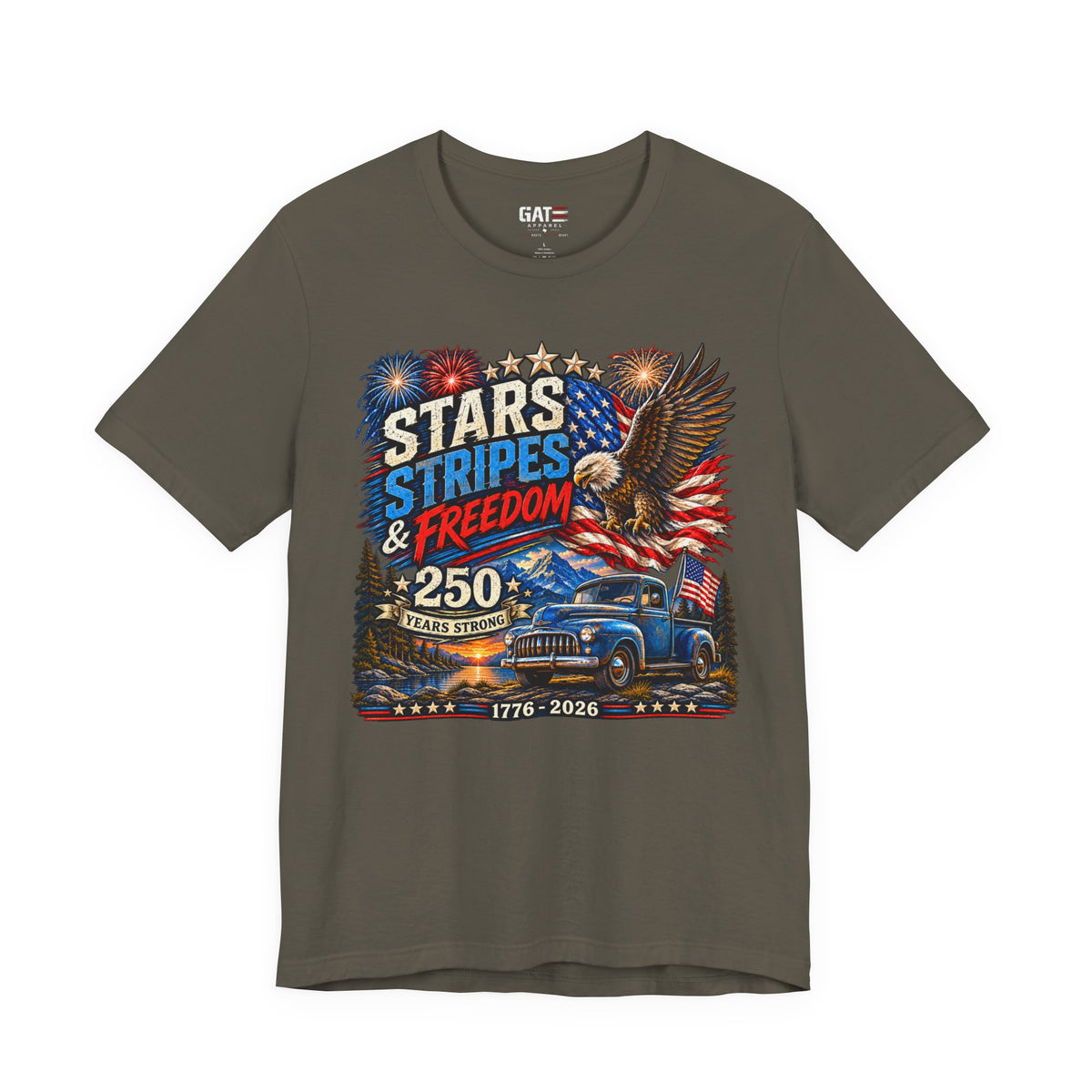 Stars Stripes & Freedom 250th Anniversary Shirt | Patriotic Tee