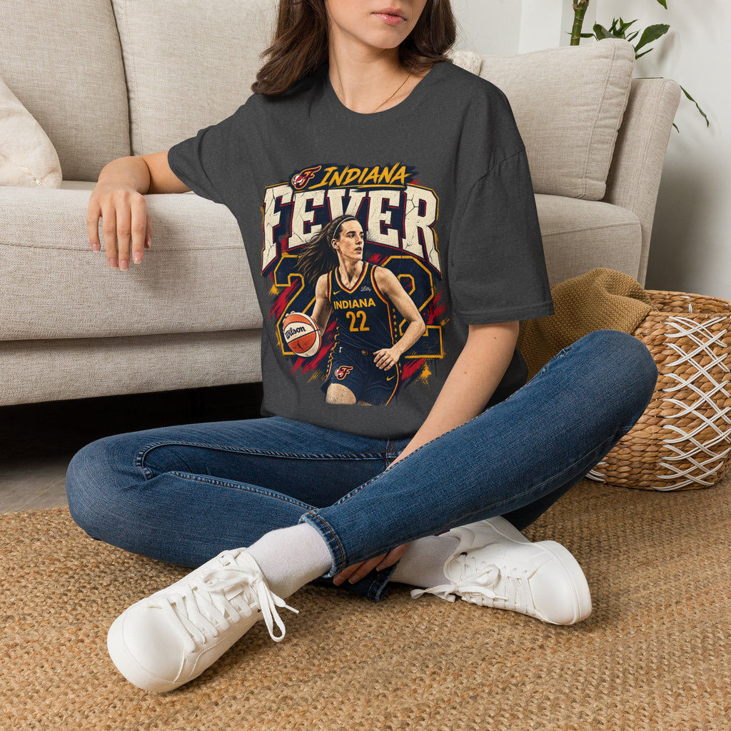 Caitlin Clark Indiana Fever WNBA Basketball Graphic T Shirt Women's Fan Tee