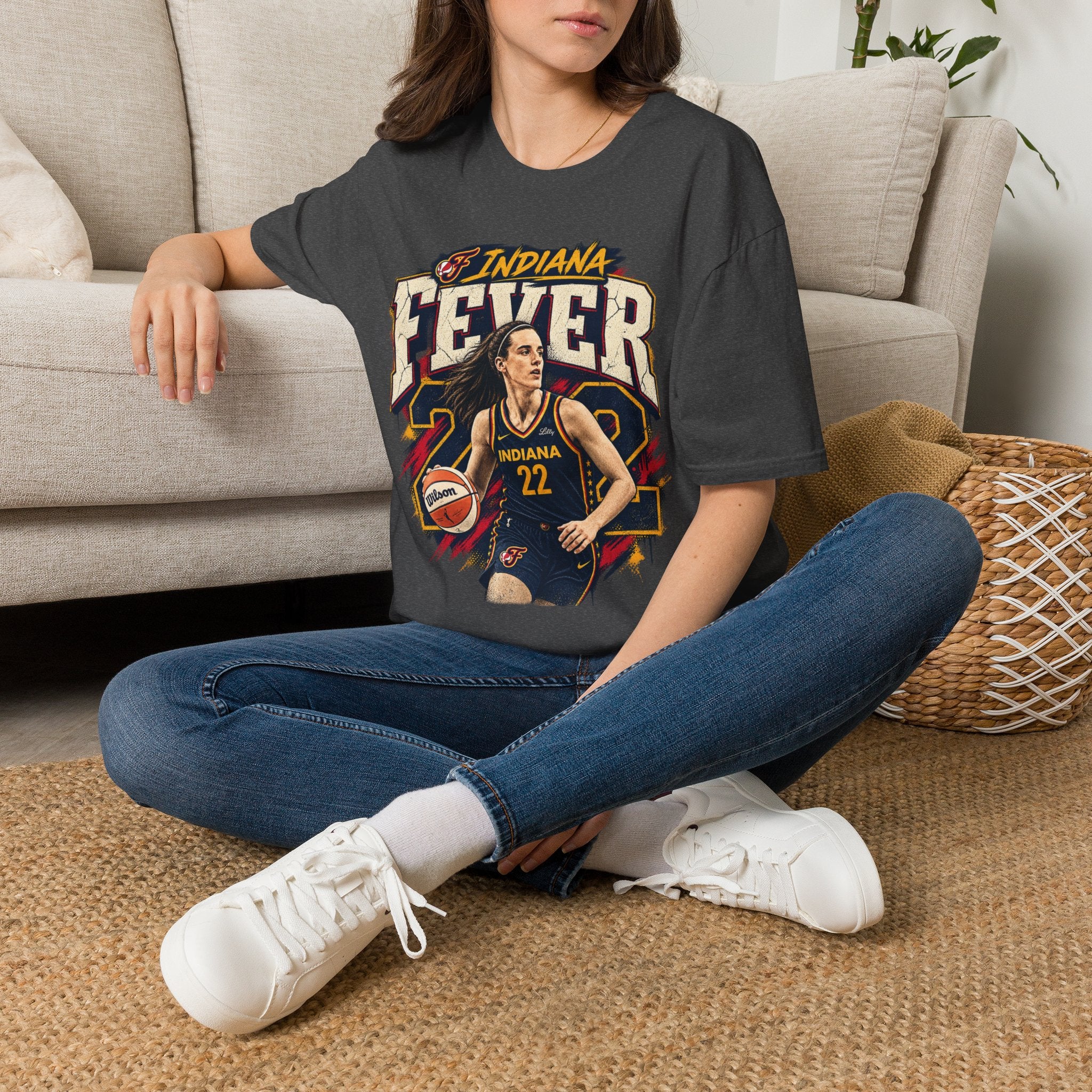 Caitlin Clark Indiana Fever WNBA Basketball Graphic T Shirt Women's Fan Tee