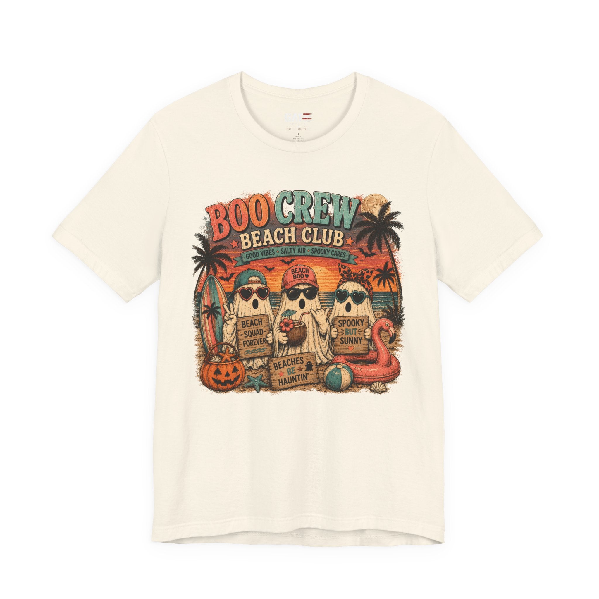 Summerween Shirt, Spooky Beach Shirt, Ghost Beach Tee, Halloween Beach Shirt, Coastal Halloween Tee, Tropical Ghost Shirt
