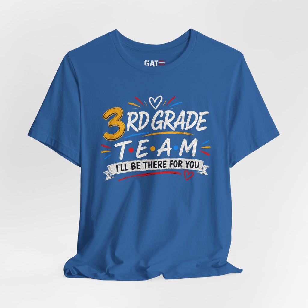 3rd Grade Team Tee, Teacher Squad Shirt, Color Dot Inspired Teacher Shirt, Grade Level Team Gift, School Staff Apparel, Friends Theme
