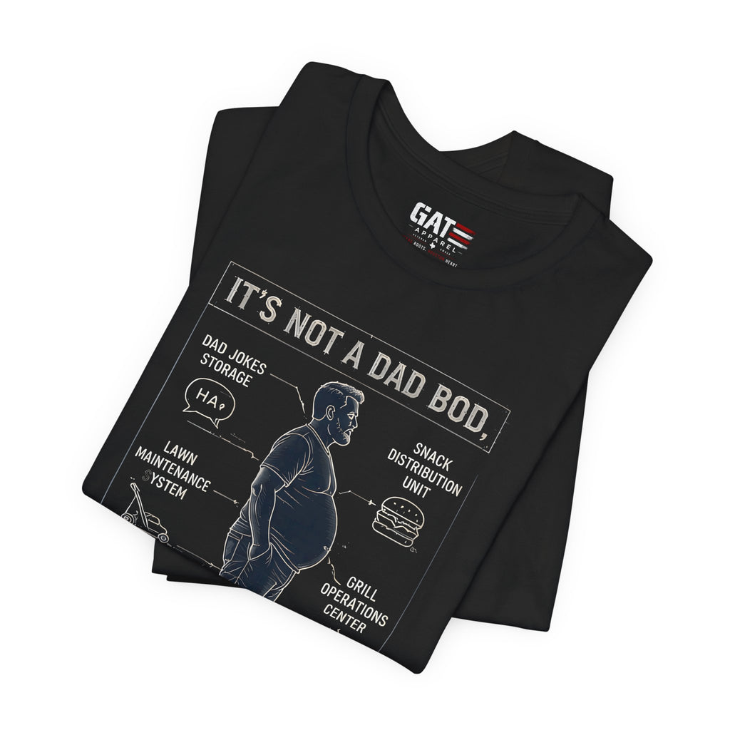 It's Not a Dad Bod It's a Father Figure Shirt | Funny Dad Shirt | Blueprint Dad Bod Tee | Father's Day Gift for Dad | Grill Master Dad Tee