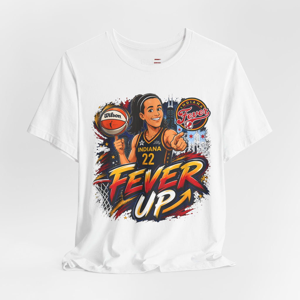 Caitlin Clark Indiana Fever #22 T-Shirt Fever Up WNBA Basketball Graphic Tee