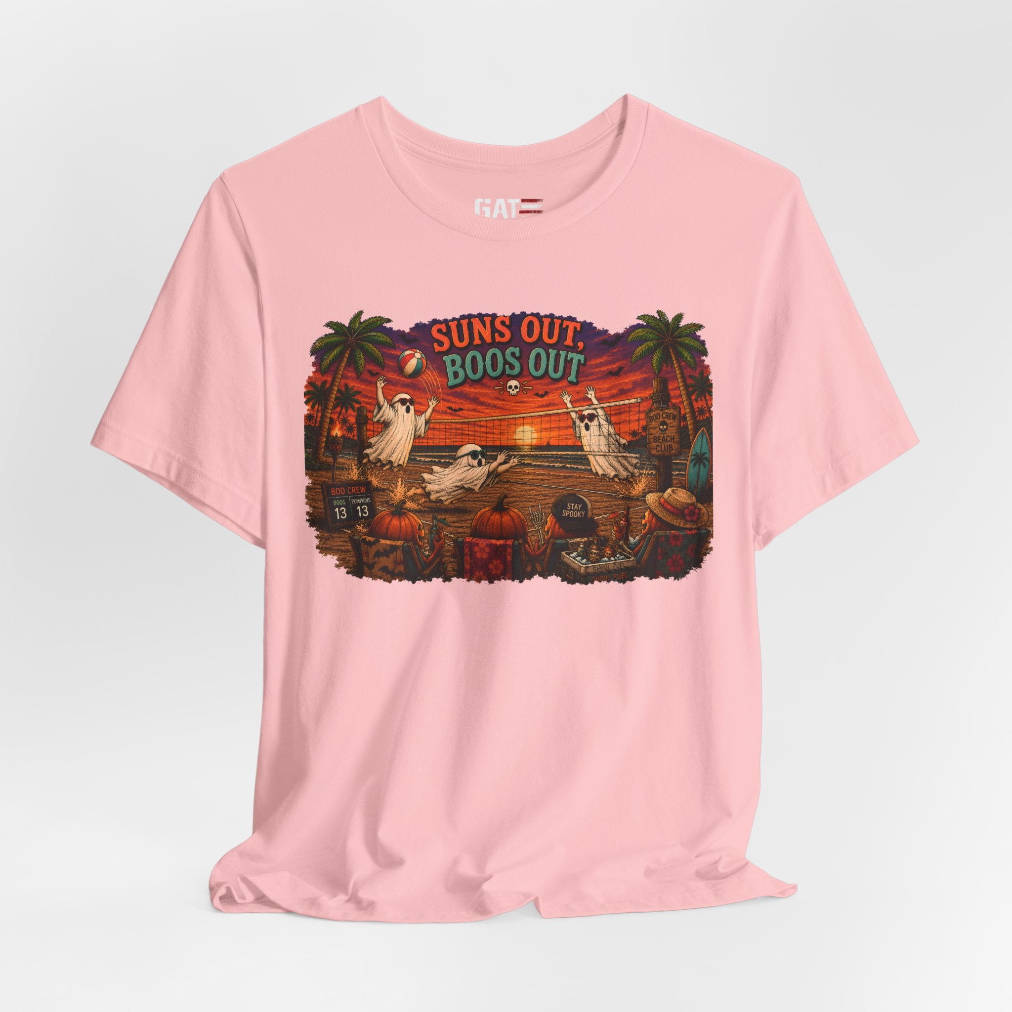 Summerween Shirt, Spooky Beach Shirt, Ghost Beach Tee, Halloween Beach Shirt, Coastal Halloween Tee, Tropical Ghost Shirt