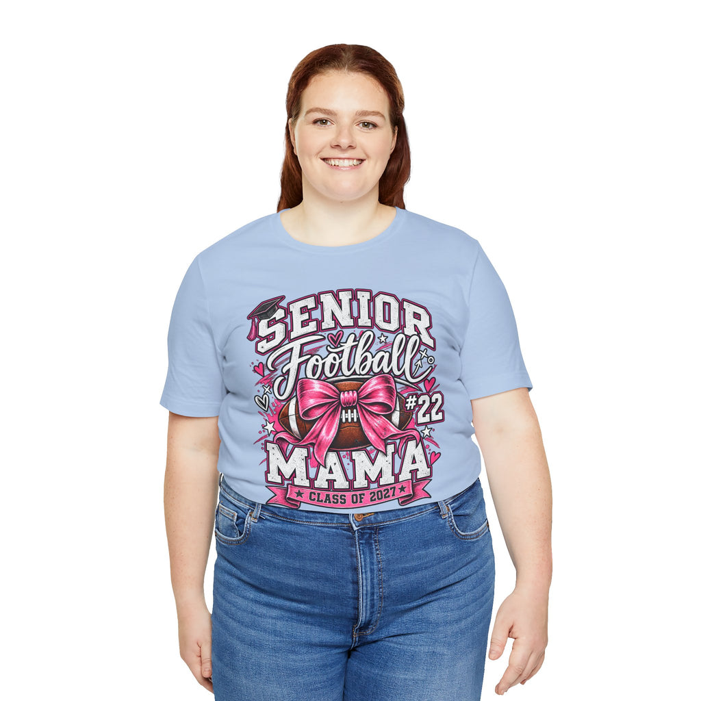Football Mom Personalized Shirt Custom Player Name Number Helmet Game Day Tee