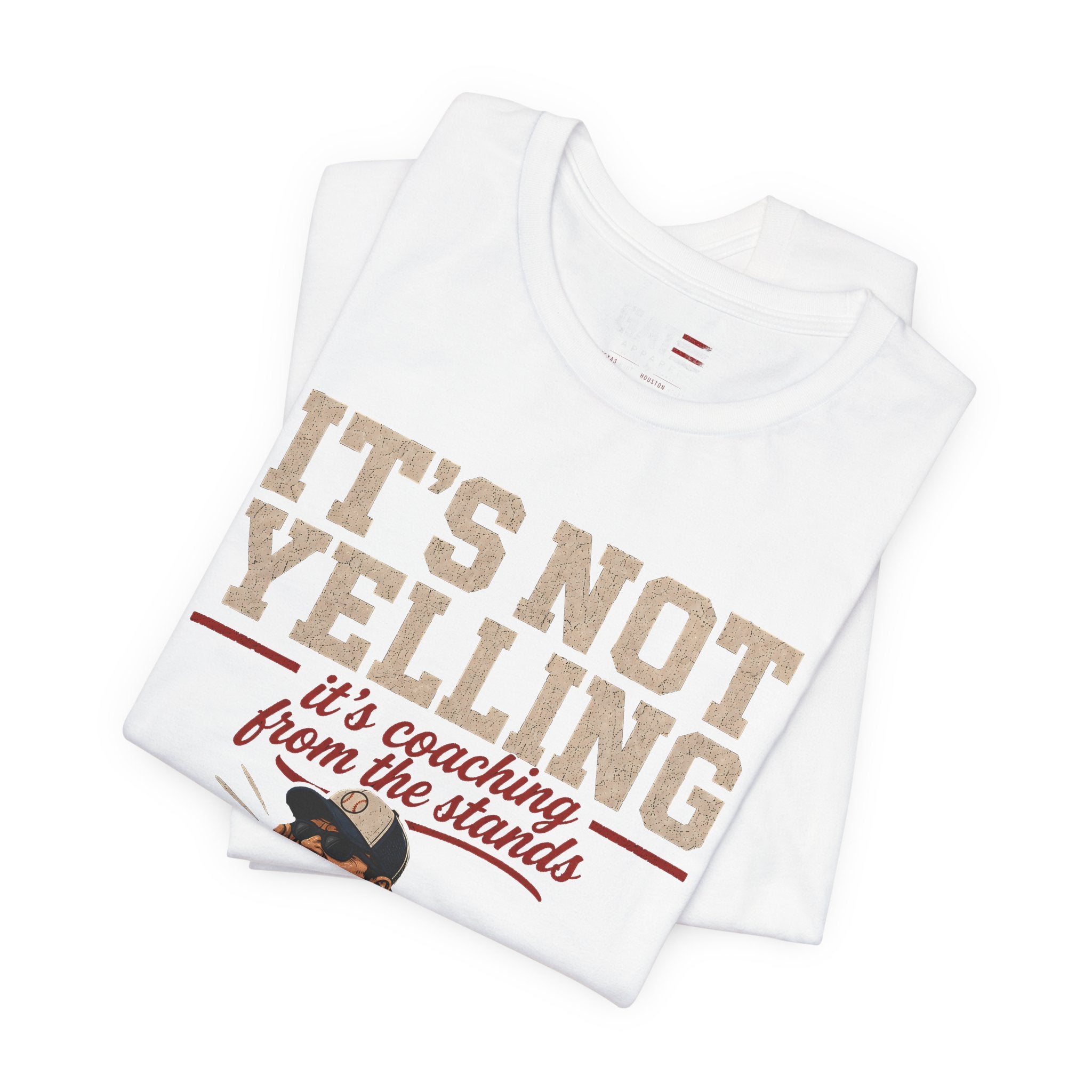 It's Not Yelling It's Coaching From The Stands Baseball Dad Shirt, Funny Baseball Dad Tee, Travel Ball Dad Gift Father's Day