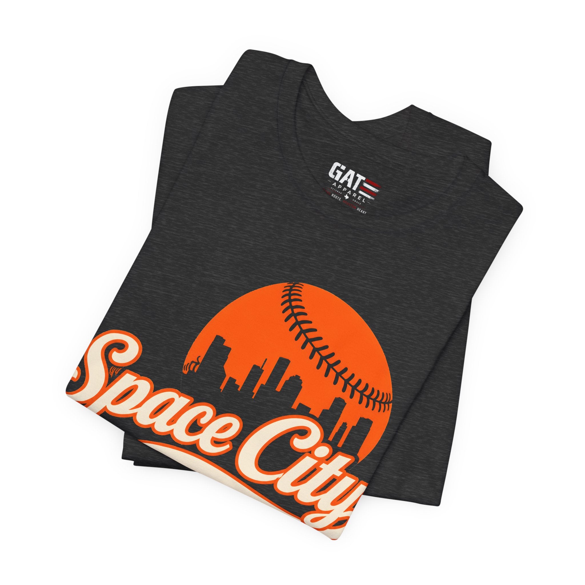 Space City Houston Baseball Team Shirt Vintage Skyline
