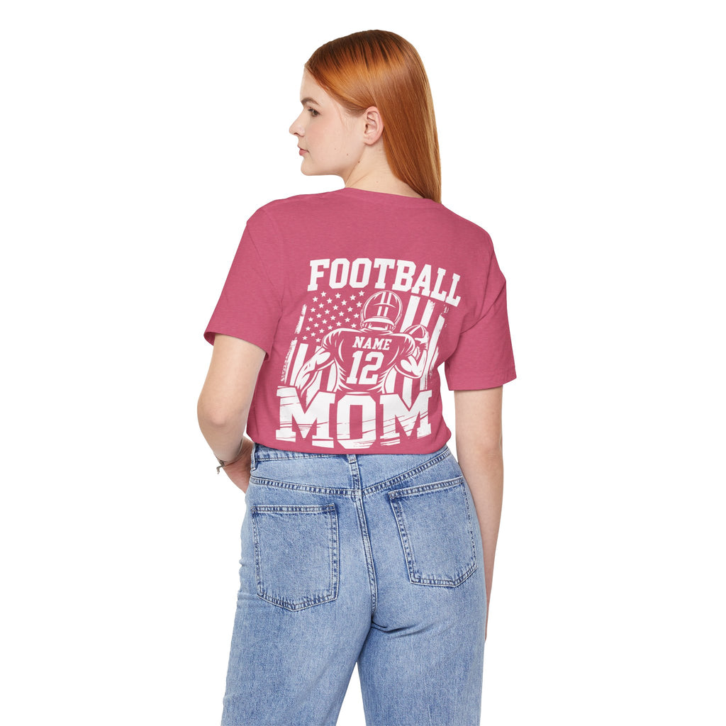 Football Mom Personalized Shirt Custom Player Name Number Game Day Tee