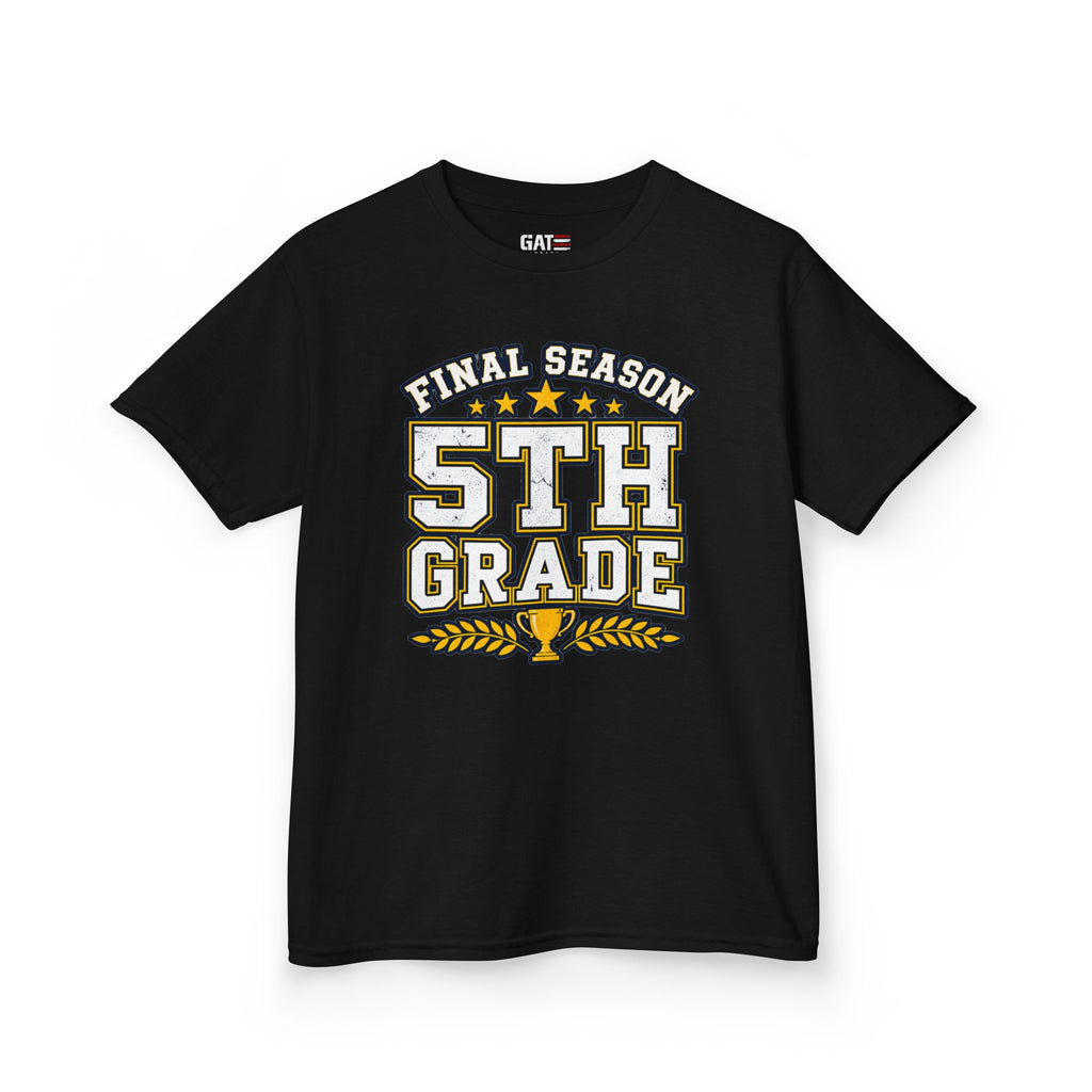 Final Season 5th Grade Kids Tee — End of Elementary School Graduation Shirt