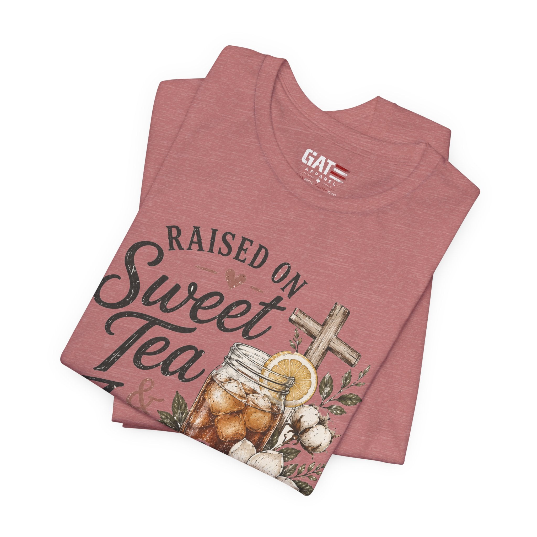 Southern Christian Shirt, Faith Graphic Tee, Sweet Tea Lover Shirt, Country Living Tee, Rustic Farmhouse Gift, Southern Mom Tee