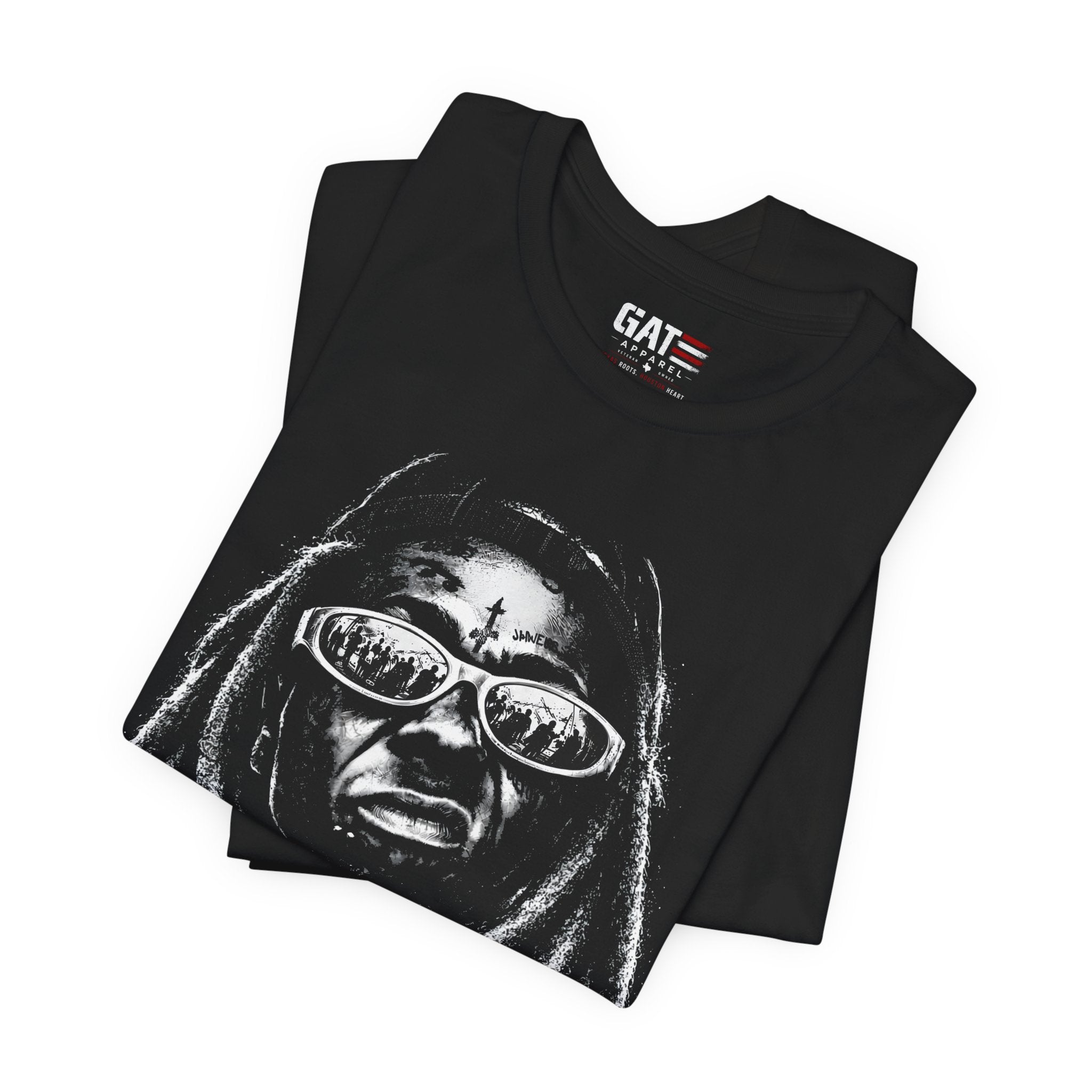 Lil'Wayne Graphic Tee|Weezy|Grayscale Portrait T-Shirt