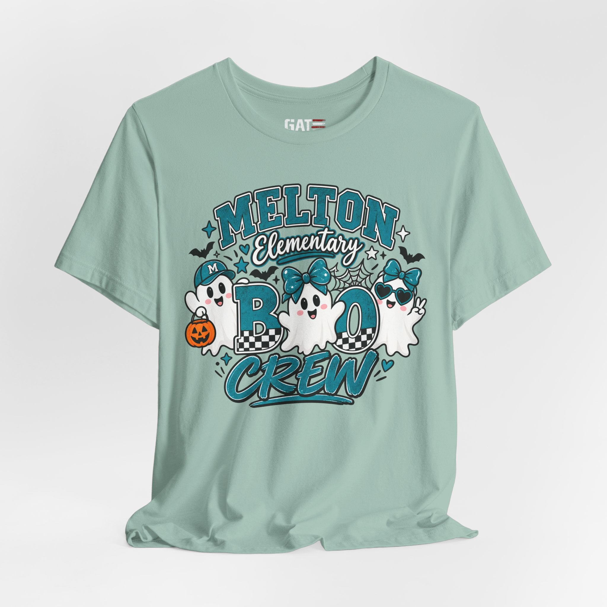 Melton Elementary Boo Crew T-Shirt — Cute Halloween Ghost School Tee