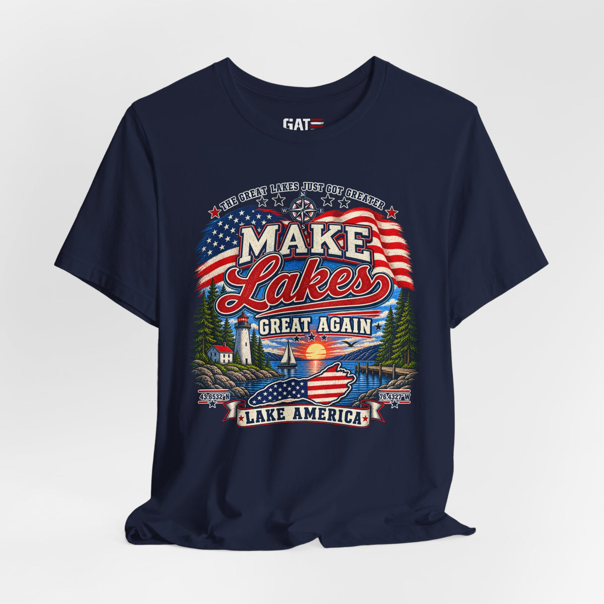 Make Lakes Great Again Shirt | Lake America Patriotic Tee