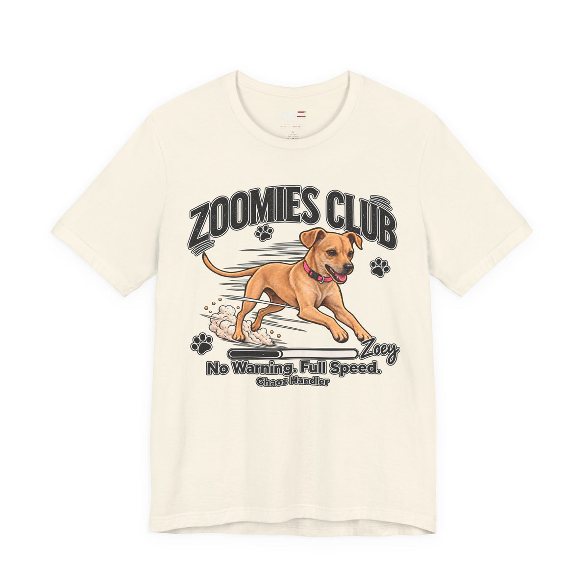 Personalized Zoomies Club Dog Shirt | Custom Pet Tee