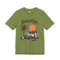 Beach Life Shirt, Retro VW Bus T Shirt, Vintage Camper Van Tee, Coastal Vacation Shirt, Summer Beach Graphic Tee, Surf Style Shirt, Van Life