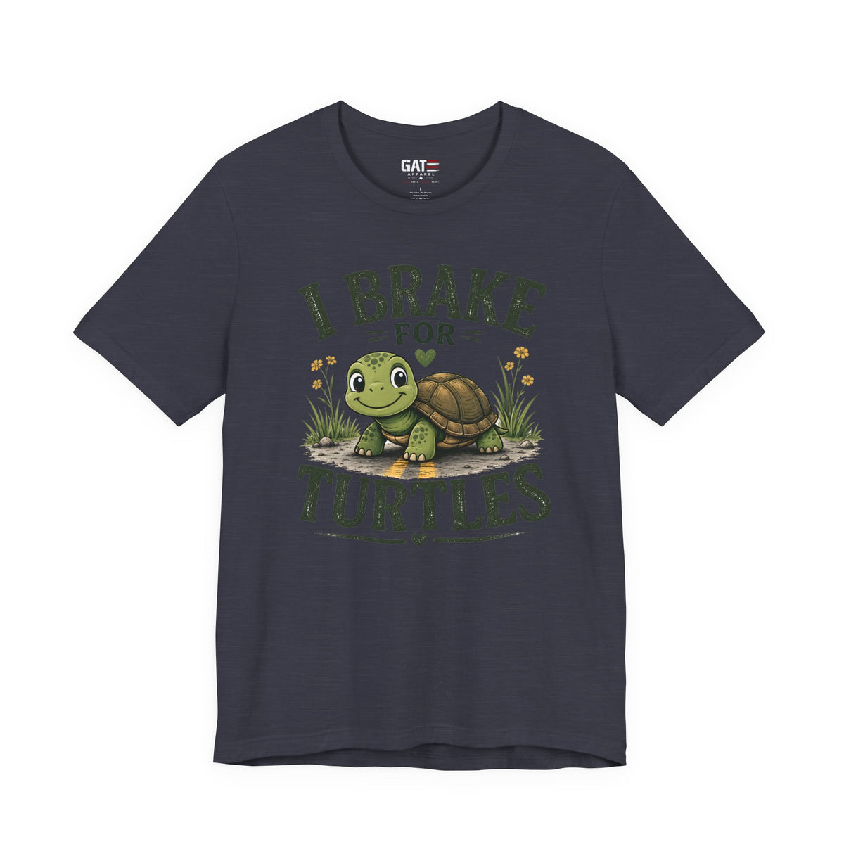I Brake for Turtles Shirt | Funny Turtle Lover Tee