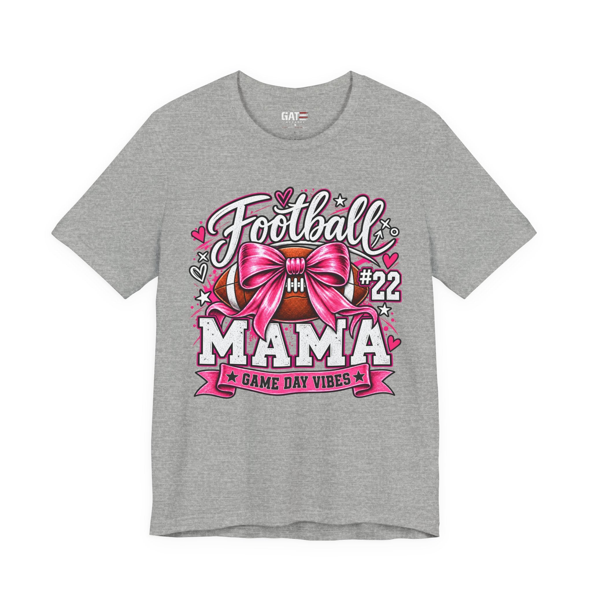 Football Mom Personalized Shirt Custom Player Name Number Helmet Game Day Tee