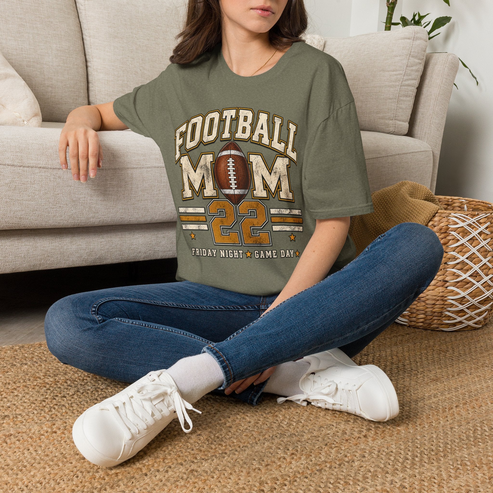 Football Mom Personalized Shirt Custom Player Name Number Game Day Tee