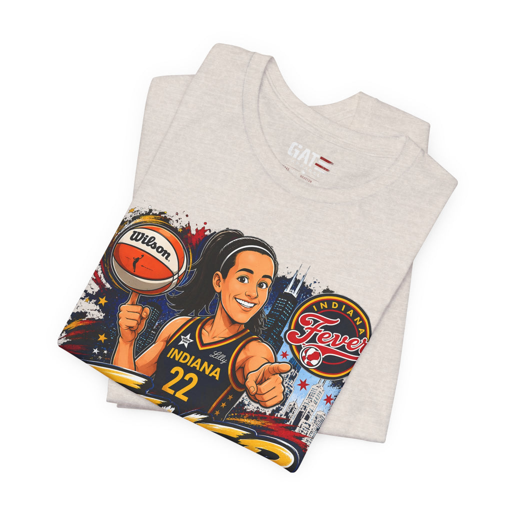Caitlin Clark Indiana Fever #22 T-Shirt Fever Up WNBA Basketball Graphic Tee