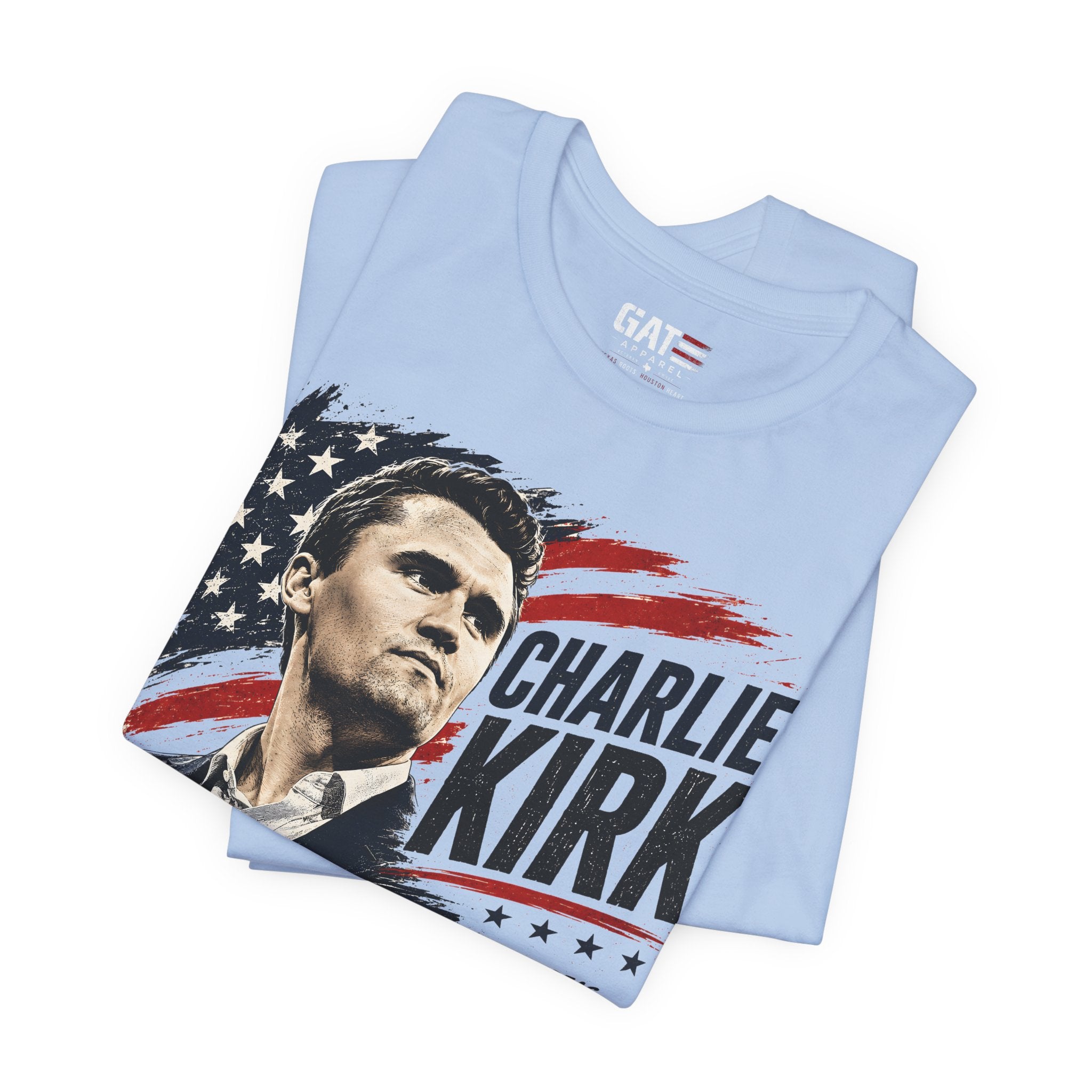 Charlie Kirk Shirt Conservative Patriotic T Shirt Republican American Flag Tee USA Freedom Gift Political Apparel