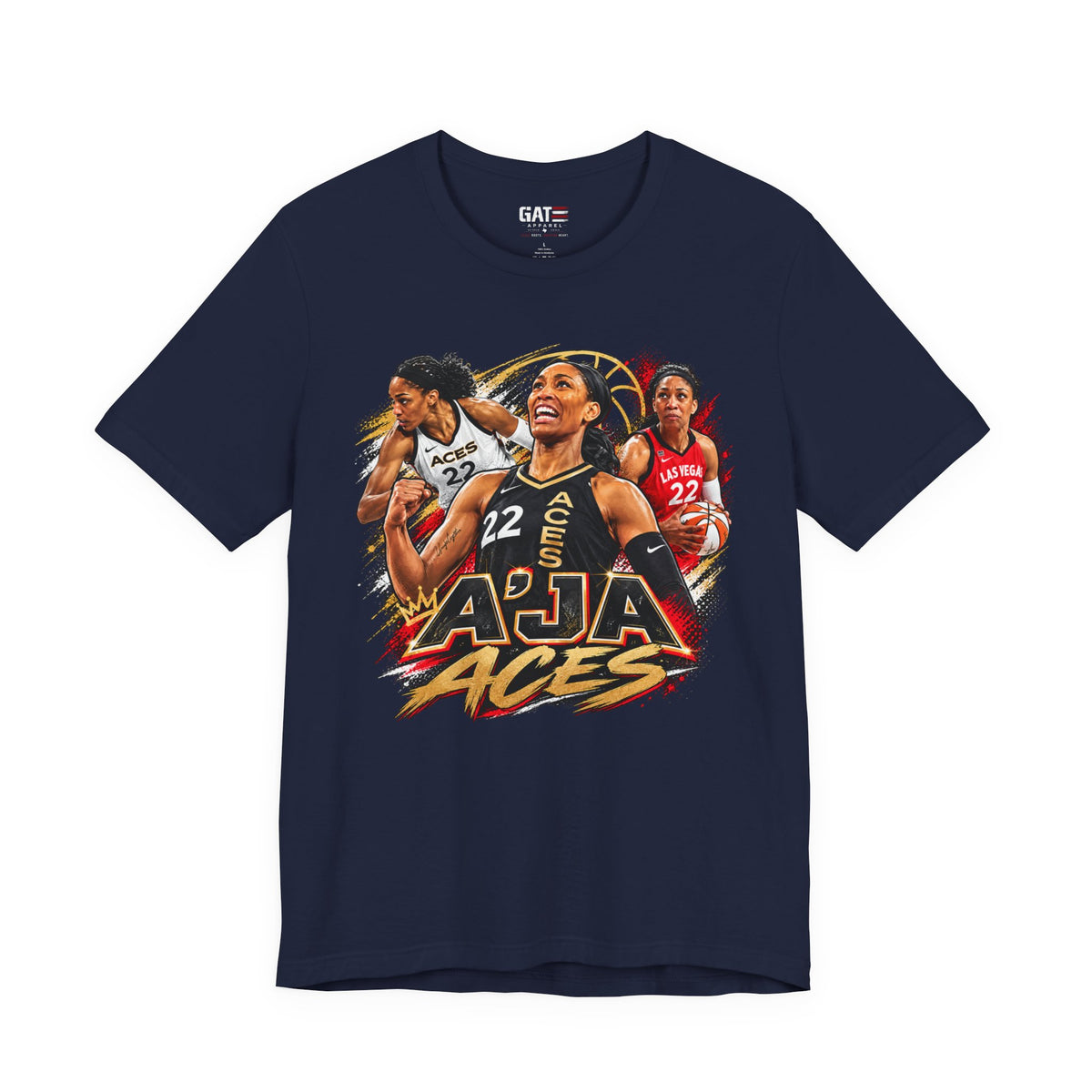 A'ja Wilson Las Vegas Aces Shirt – WNBA Basketball Graphic Tee product mockup 11