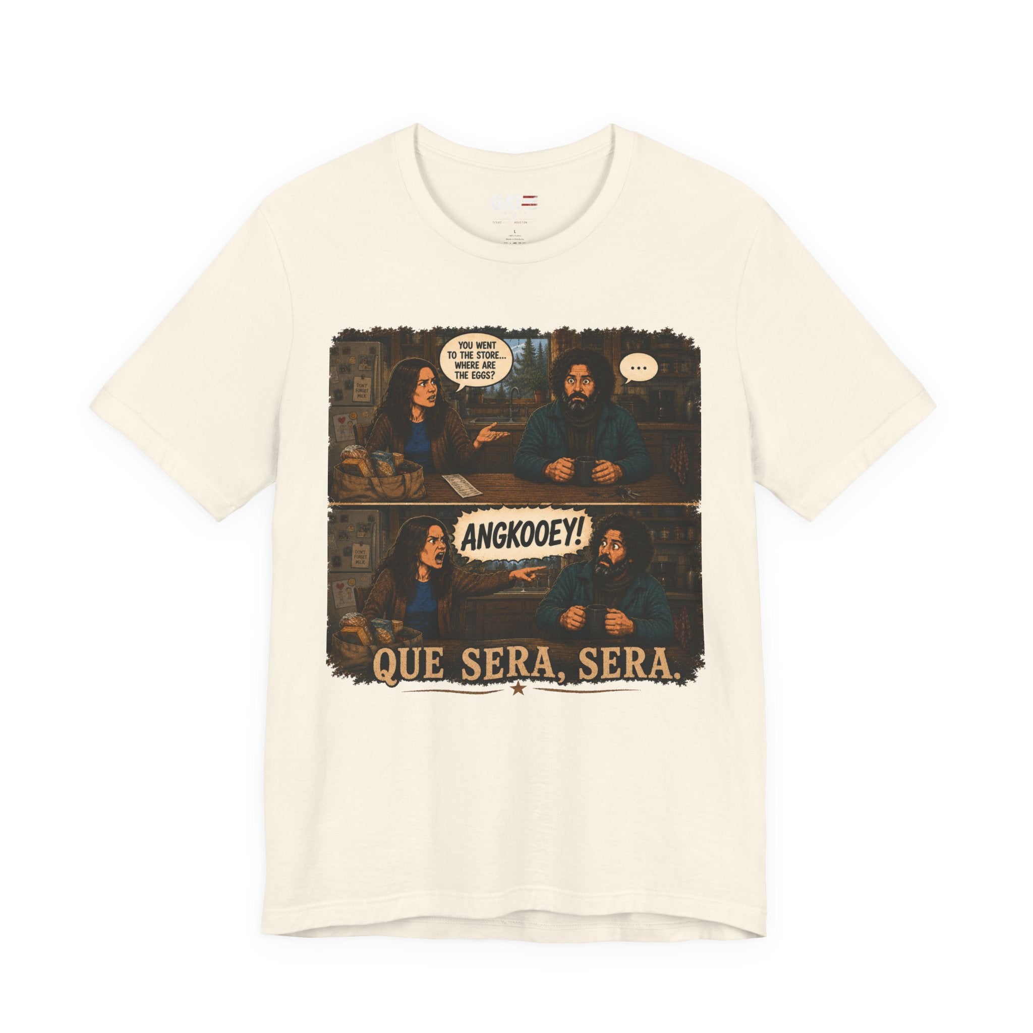 From|FromVille|Angkooey|Funny Horror Comedy Tee| Forgot The Eggs