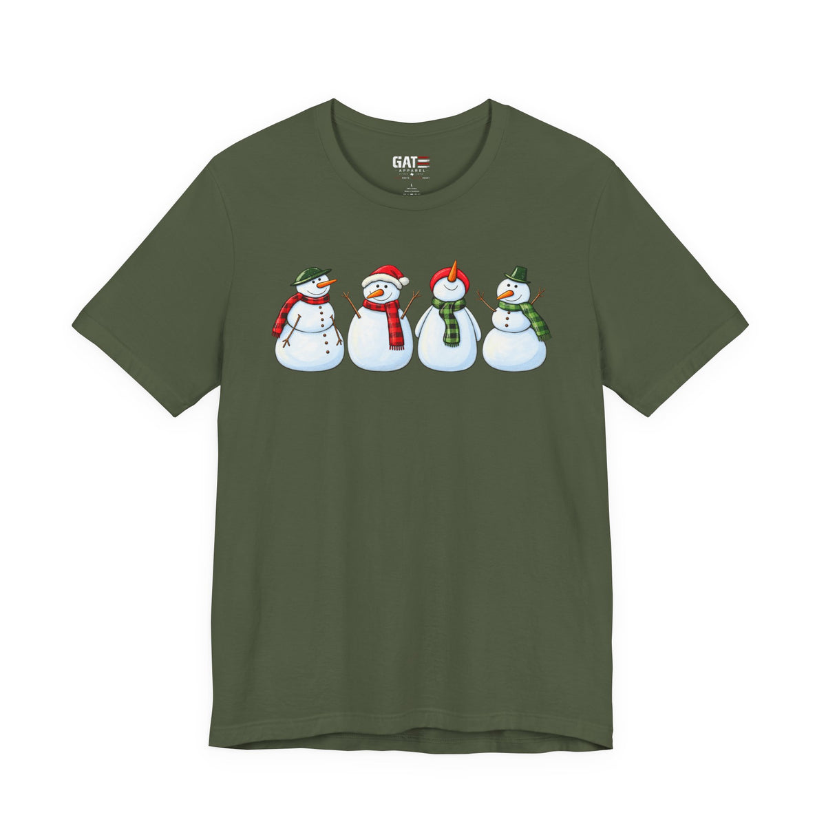 Snowman Winter Graphic T-Shirt - product mockup view 9