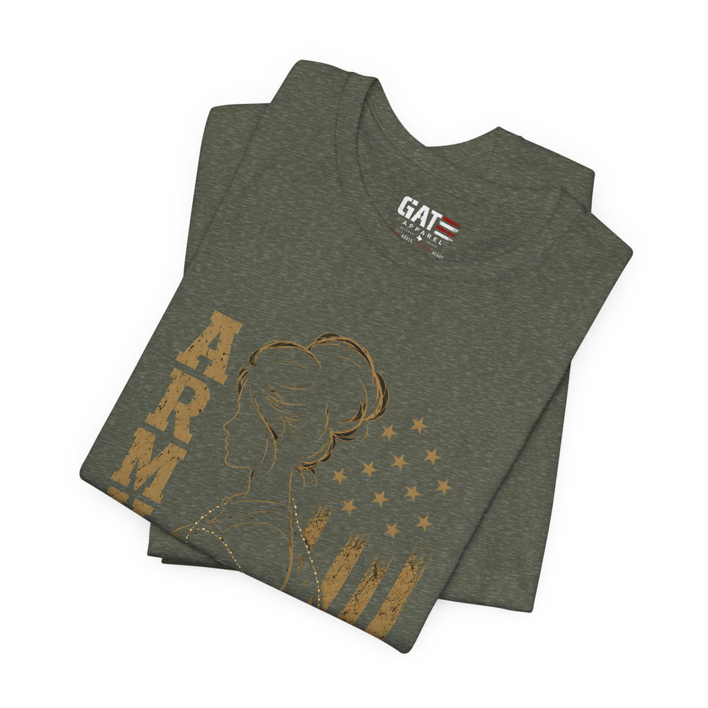 Female Army Veteran Shirt, Women Veteran Tee, Patriotic Military Shirt for Women, Army Mom Gift, Veteran Pride Shirt, Female Veteran Apparel