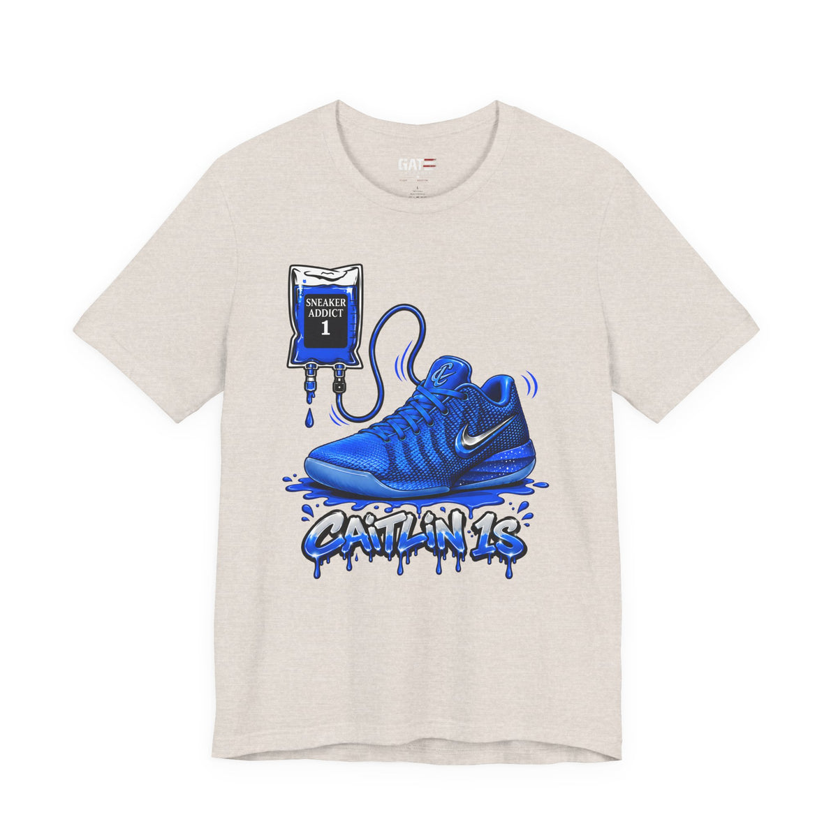 Caitlin Clark Caitlin 1s Addict Blue Sneaker Shirt