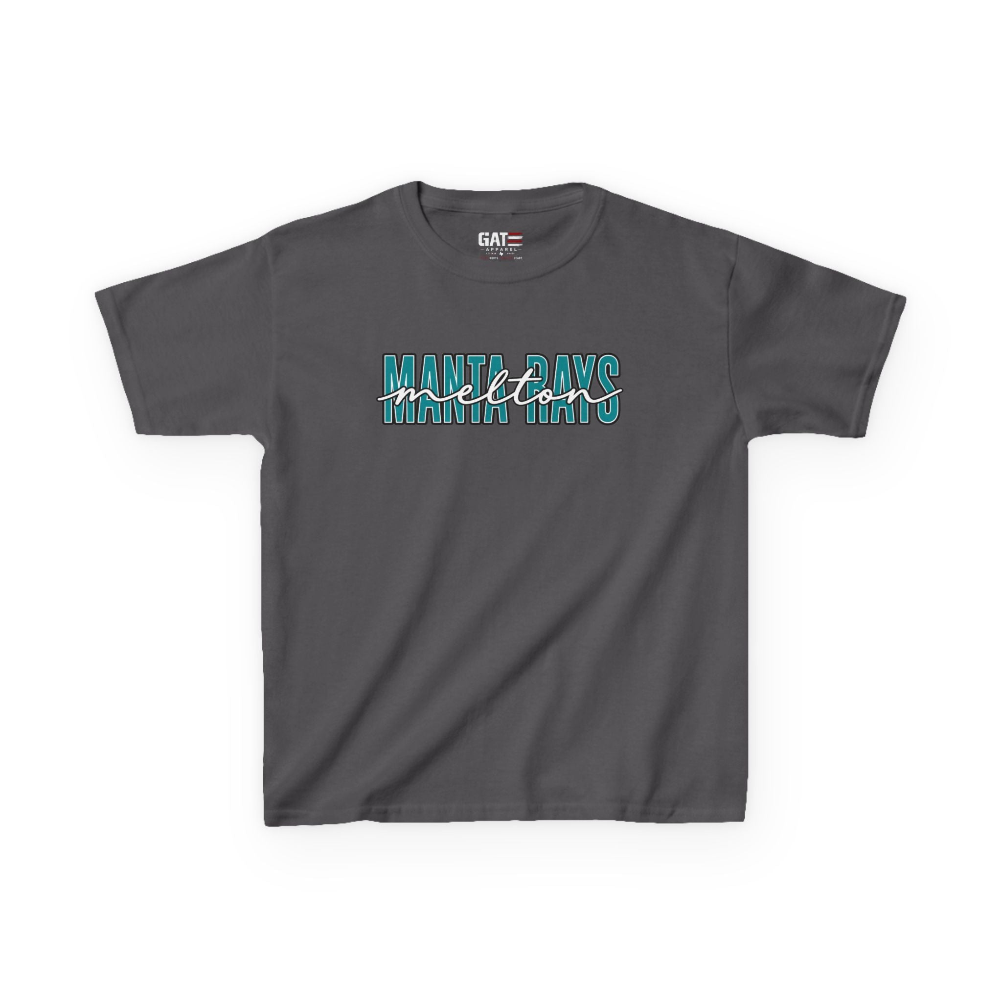 Kids Tee Melton Elementary — Melton Script Teal