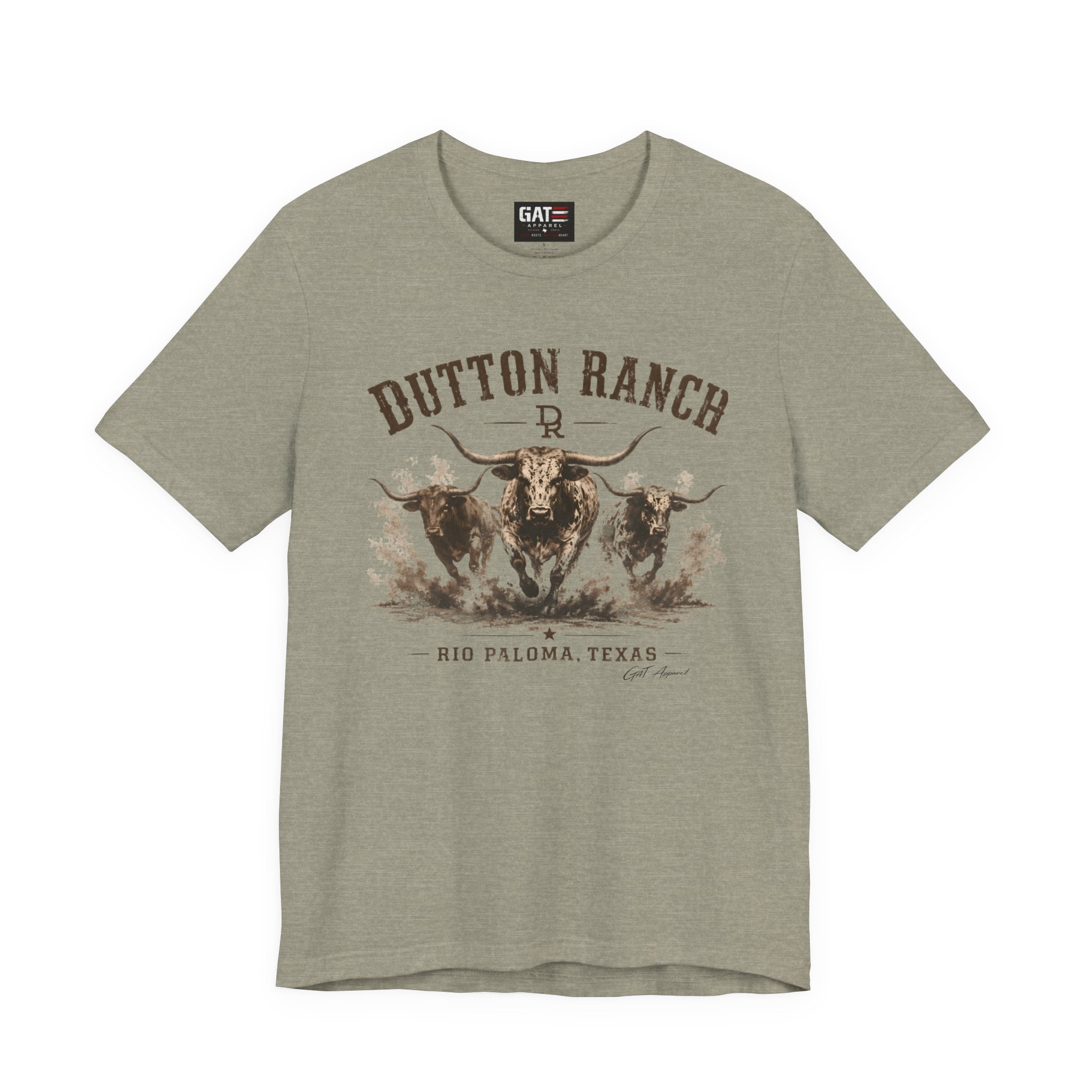 Dutton Ranch Longhorn Shirt, Yellowstone Inspired Western Tee, Cowboy Ranch Graphic T-Shirt, Texas Country Shirt, Rustic Cowgirl Gift
